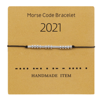 Funny Morse Code Couple Bracelet