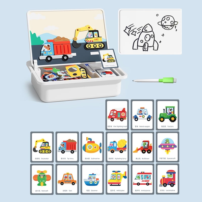 Sakerplus Magnetic Puzzle Learning Building Block Toys