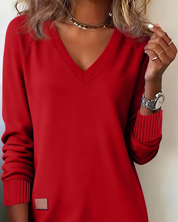 Sweat Tendance À Col En V