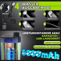 Tragbare, wiederaufladbare Camping-Duschpumpe