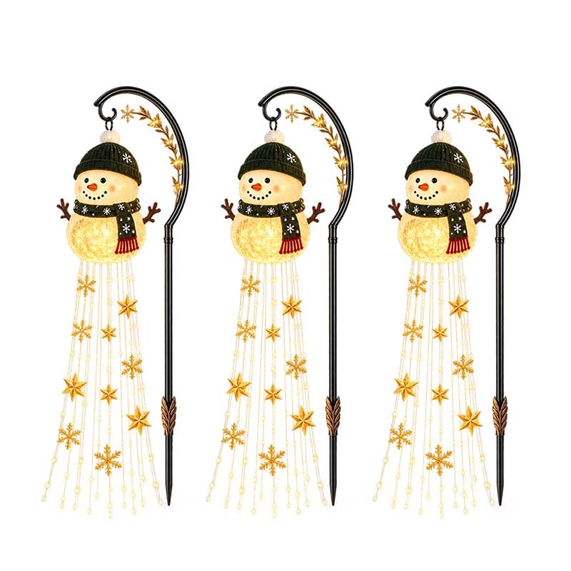 Snowman Magic Fountain Garden Light