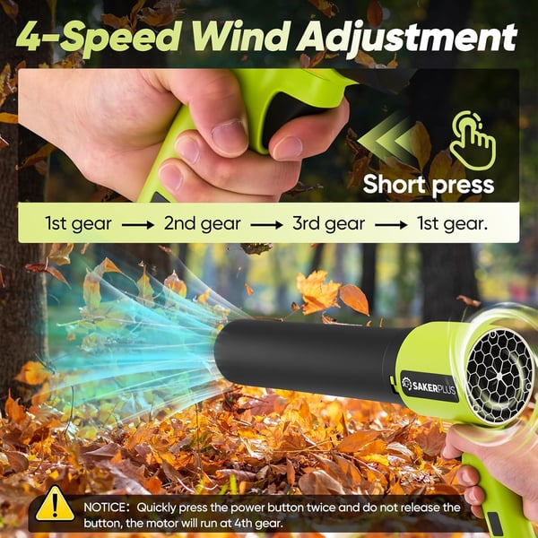 Sakerplus Portable Dust Cleaner with Brushless Motor