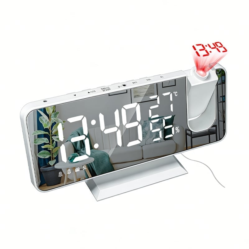 Aless™ Temperature & Humidity Multifunctional Radio Projection Alarm Clock