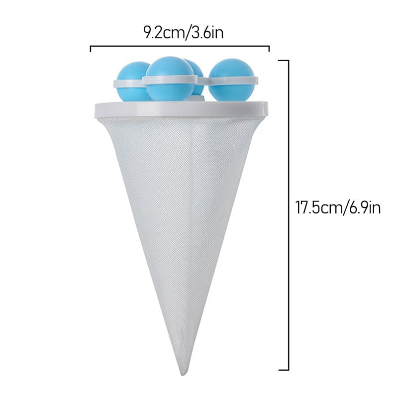 Sacchetti in rete con filtro per capelli per lavatrice