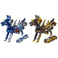 2-in-1 Magnetic Cars That Transform into Flying Dragon and Unicorn