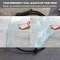 Emergency Window Breaker Bracelet (with integrated key)
