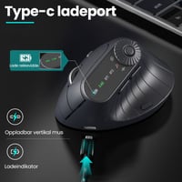 Sakerplus Ergonomisk Trippel-Tilkobling Trådløs Mus