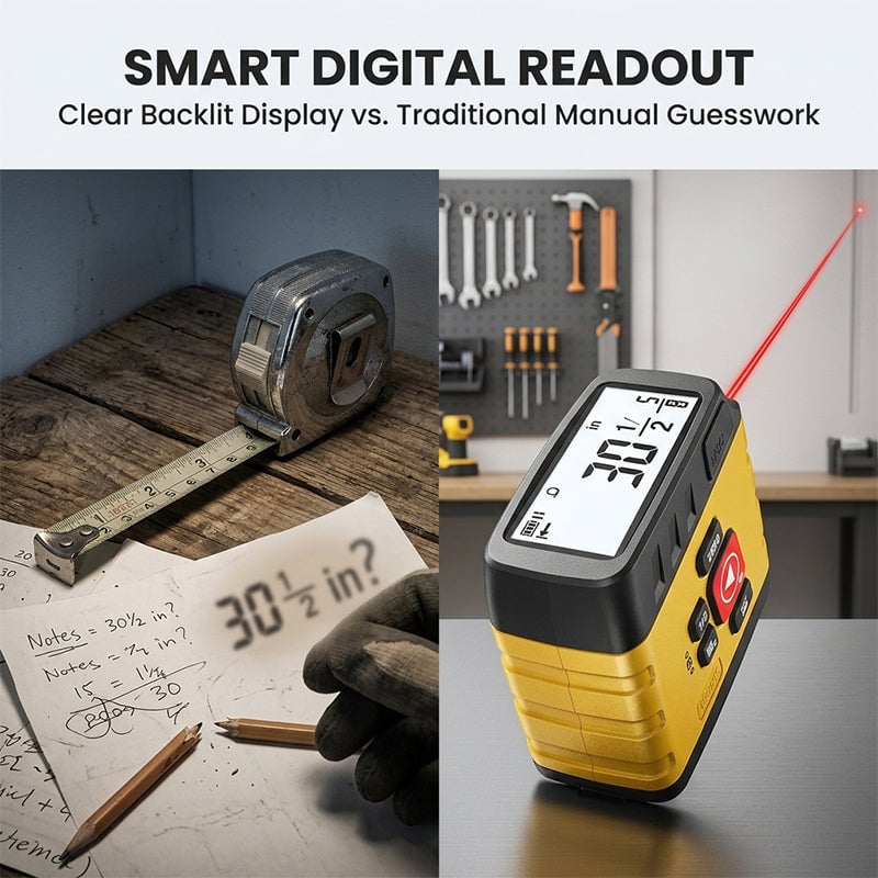 Sakerplus® Digital Laser Tape Measure Tool