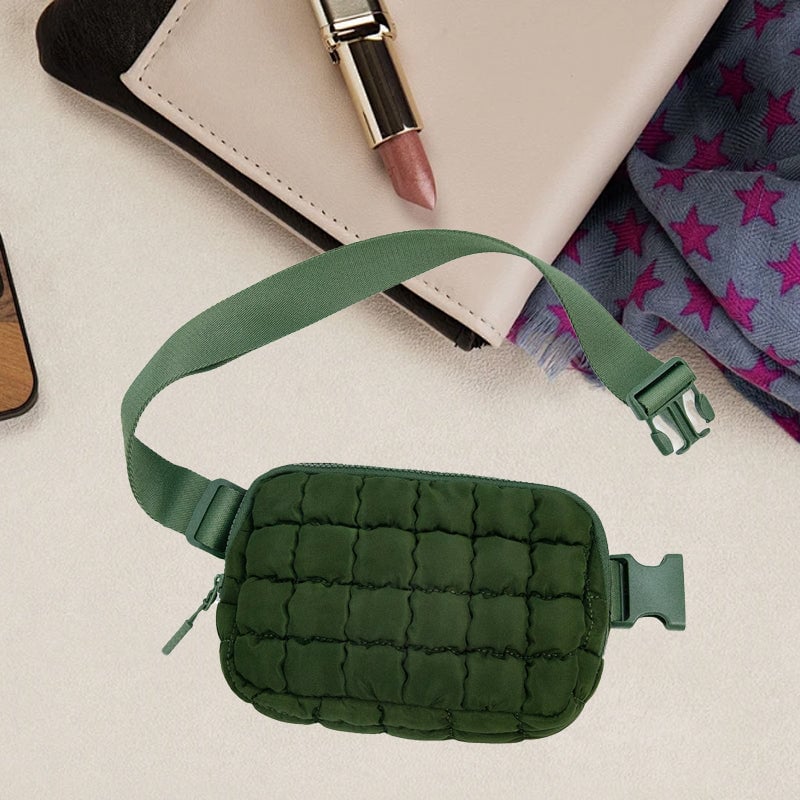 Checkered Down Crossbody Bag