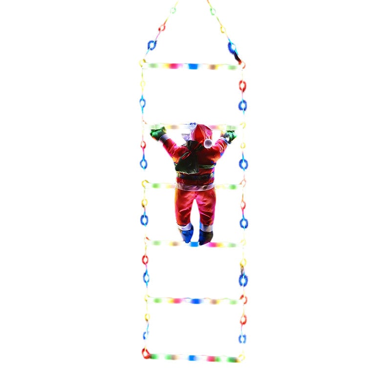 Weihnachtsleiter-Dekolichter mit Weihnachtsmann