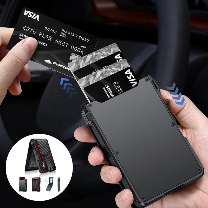 Men's RFID Anti-theft Metal Card Holder