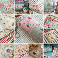 DIY Handgemachte Baumwolle Blumentuch - 10 x 10 cm, 50 Stk im Set