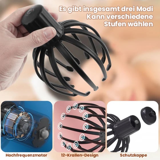 Oktopus Kopf-Massager