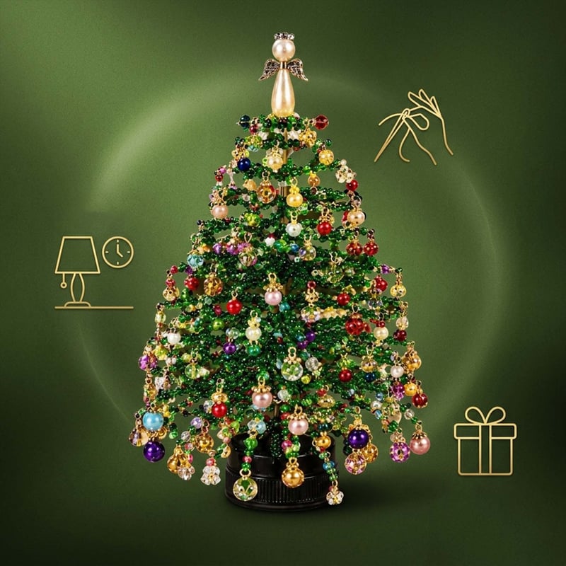 DIY-Perlen-Weihnachtsbaum-Dekorations-Bastelset