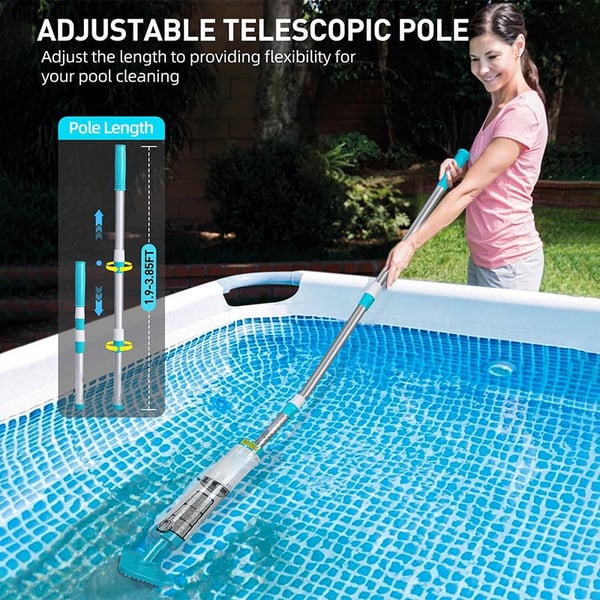 3in1Cordless Rechargeable Powerful Motor Swimming Pool Vacuum Cleaner