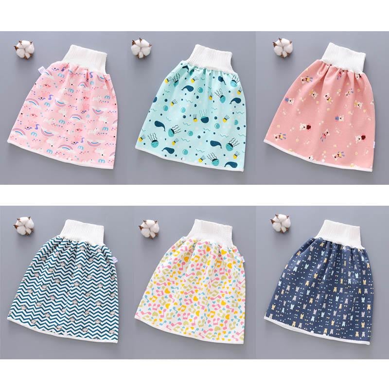 2 en 1 Confortable Jupe à Couches pour Enfants Imperméable et Absorbant