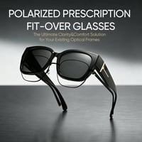 Polarized Square Sunglasses with Wrap-Around Design