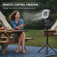 Kexon™ Camping Fan with Light & Power Bank