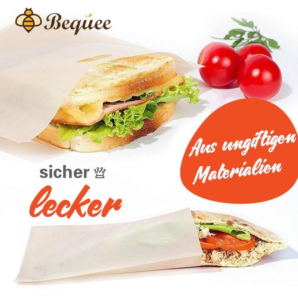 🍞Bequee Antihaft Toastabags für Mikrowelle,  Wiederverwendbar, 5er-Paket