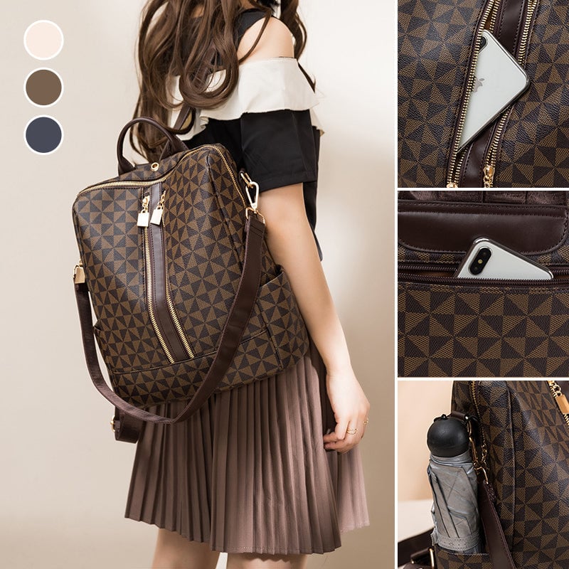 Large Capacity Retro Anti-theft Backpack