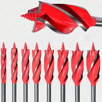 Extended woodworking four-edge drill