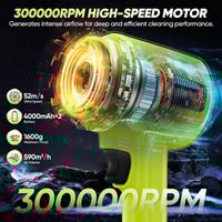 Sakerplus Portable Dust Cleaner with Brushless Motor