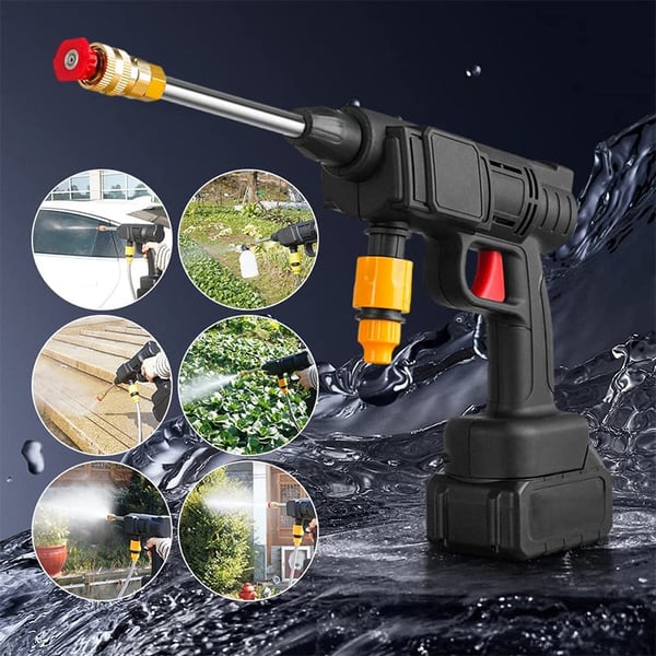 Cordless Portable High Pressure Spray Water Gun-2