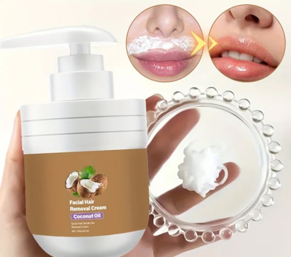 Gentle Coconut Oil Facial Hair Removal Cream Landing