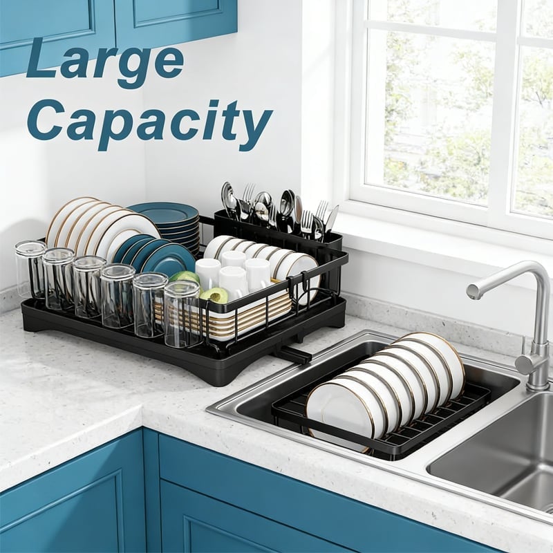 2-Tier Kitchen Dish Drying Rack