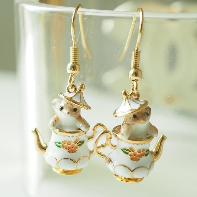 Mouse In My Teapot Jewelry Set