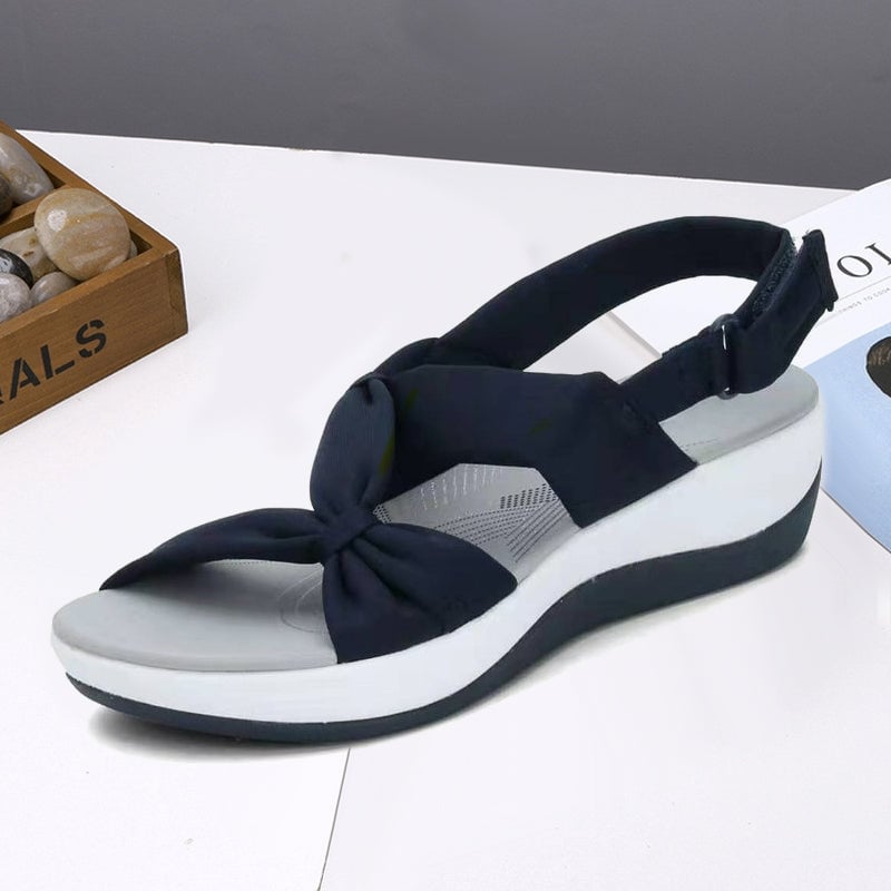 Women's Plain Fishmouth Platform Sandals