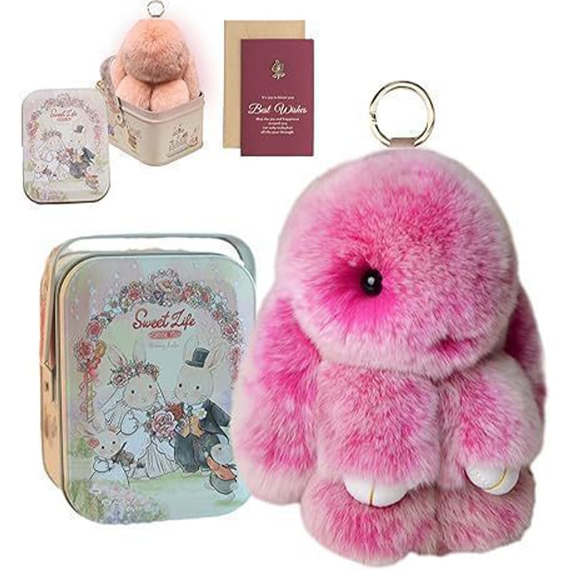 Handmade Soft Bunny PomPom Charms（Boxed Edition）