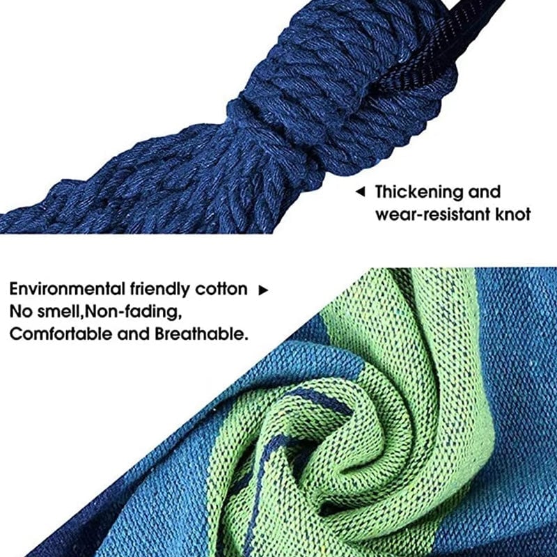 Sakerplus Brazilian Double Hammock with Ropes