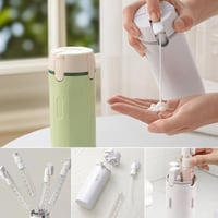 4-in-1 auslaufsicheres, drehbares Reisedispenser-Set