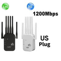 Upgraded 6-Antenna WiFi Extender 1200Mbps
