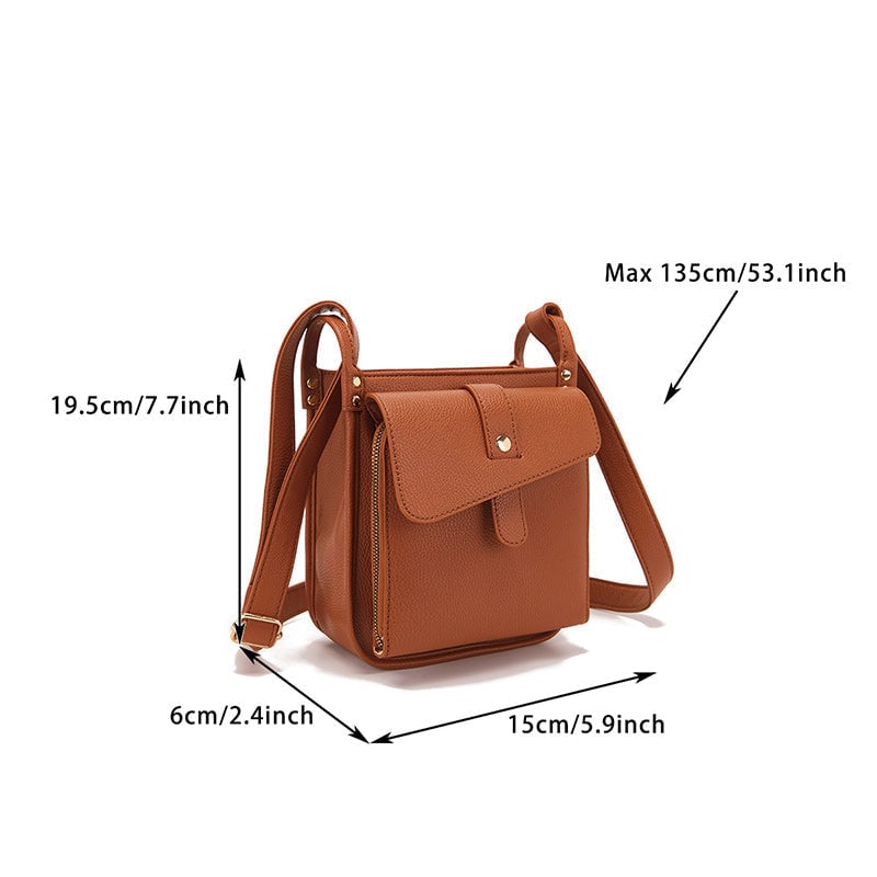 Umhängetasche aus Leder mit einzigartigem Design