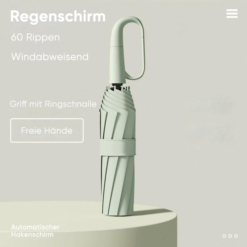 Kreative Ringschnalle Winddicht Verstärkter Regenschirm