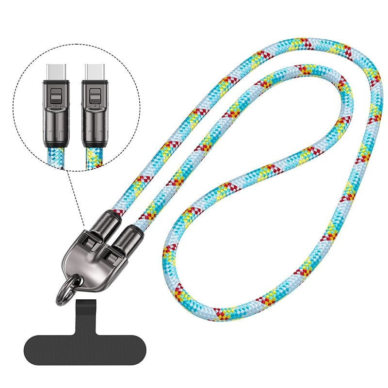 2-in-1 Schnellladekabel & Handy-Lanyard