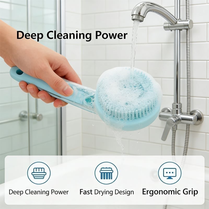 New 2 in 1 Pet Bath and Grooming Brush