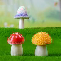 Simulation Mushroom Car Decoration