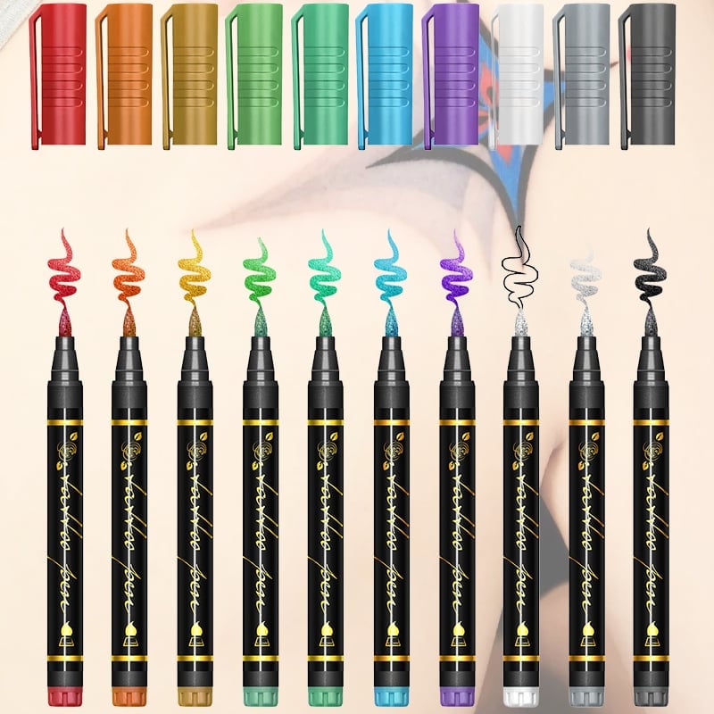 Midlertidige Tattoo Markers Sett