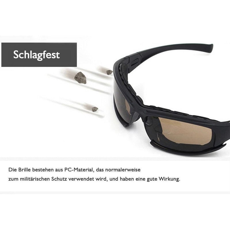 Taktische blendfreie Motorrad-Reitbrille ( 1 Satz )