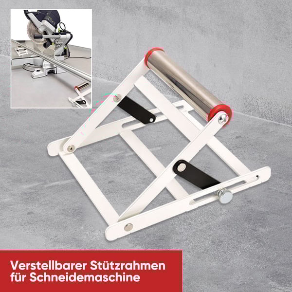 👷Verstellbarer Stützrahmen für Schneidemaschinen