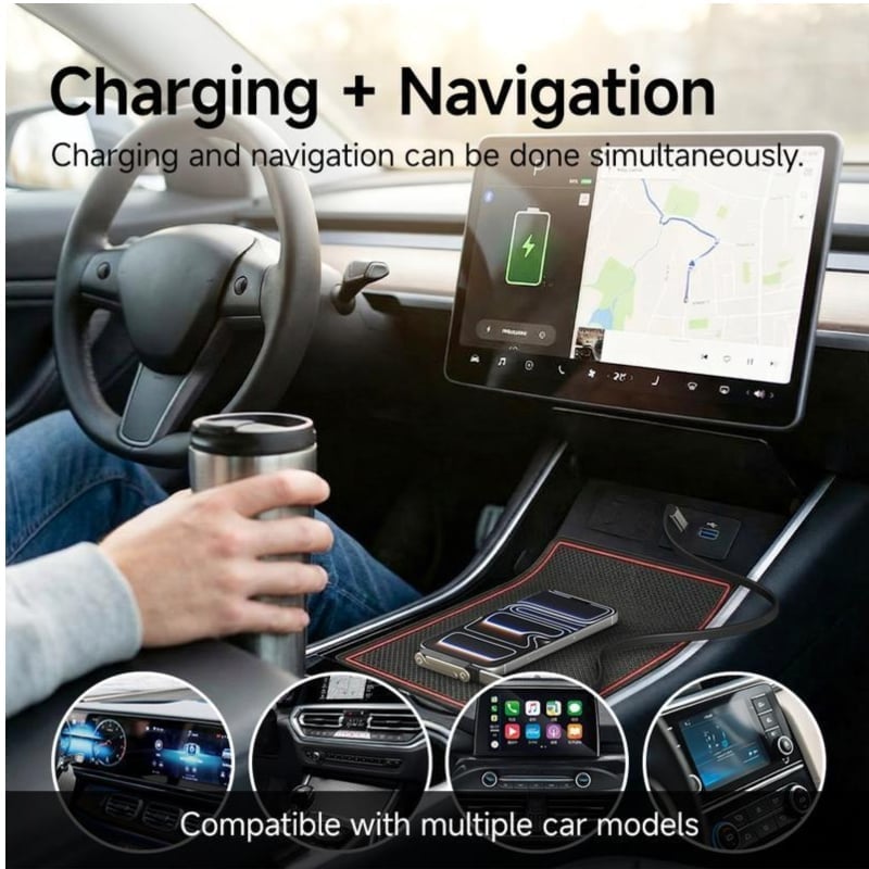 240W Super Fast Charging 360° Rotating Invisible Stand