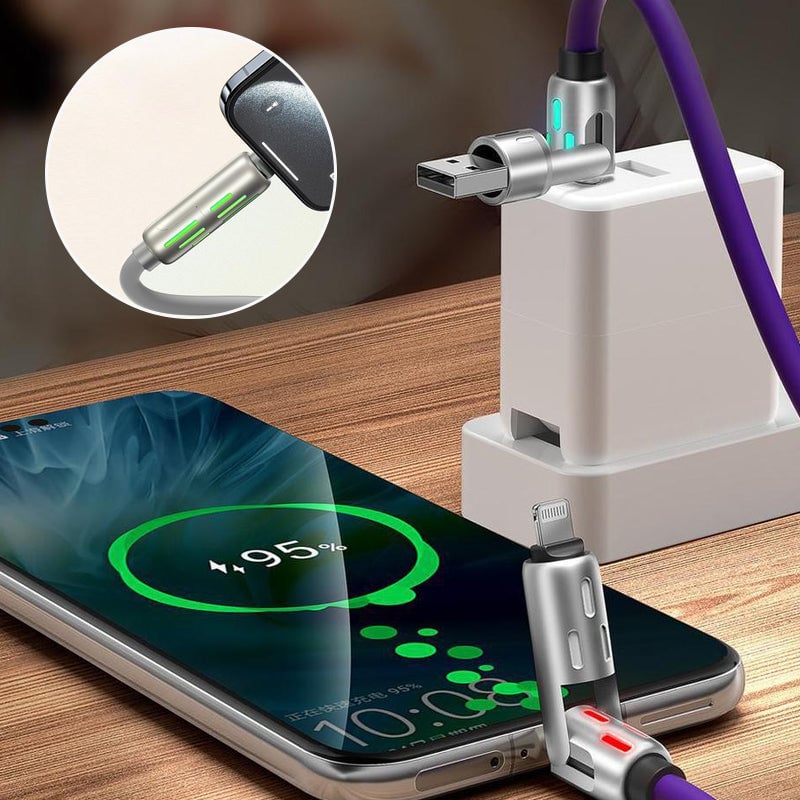 Colorful Breathing Light 4 in 1 Data Cable