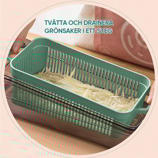 Multifunktionellt grönsaksskärset