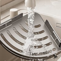 Hörnhylla för badrum utan borrning