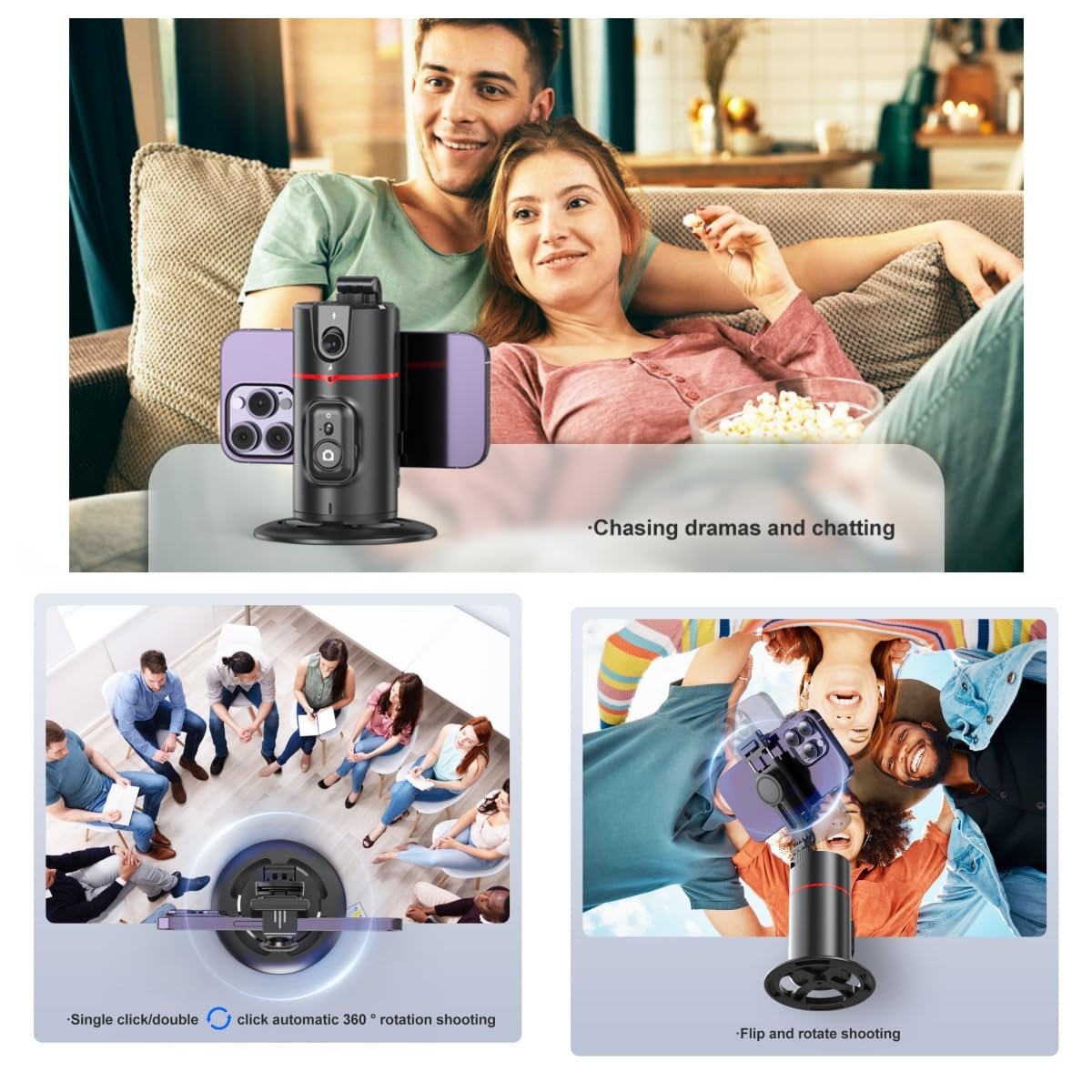 Sakerplus Auto Face Tracking Tripod Remote Control