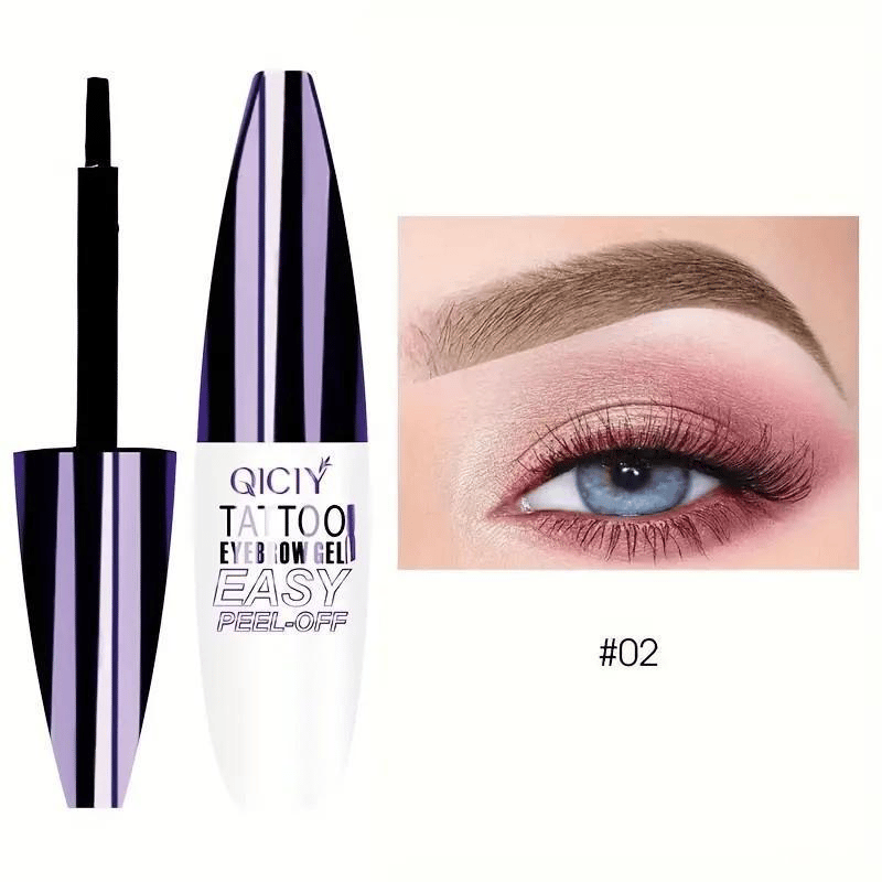 Peel-off eyebrow dye gel