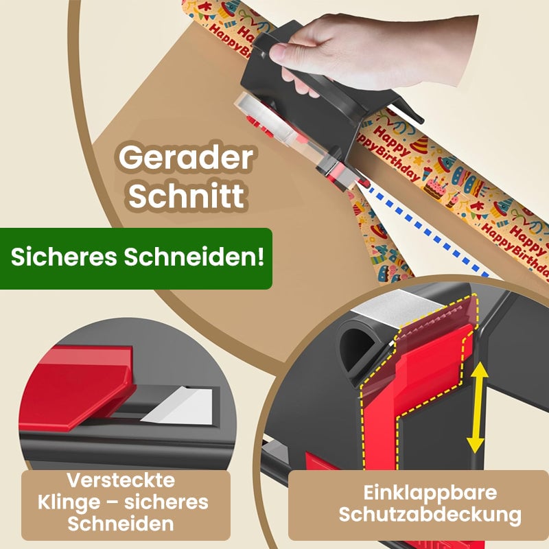 Geschenkpapier-Schneider- und Spenderset